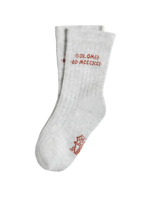 Brunello Cucinelli Kids ロゴ靴下