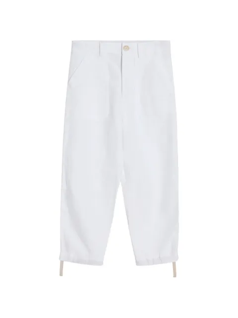 Brunello Cucinelli Kids pantalones utility con motivo diagonal