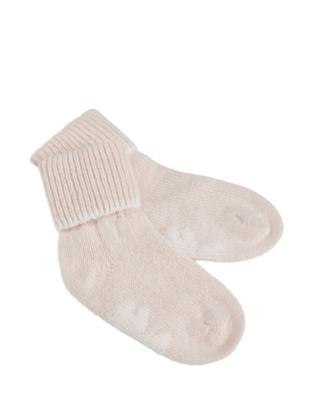  Brunello Cucinelli Kids Ensemble Bonnet, Gants Et Chaussettes Baby Bernie En Cachemire Tricoté - Rose 