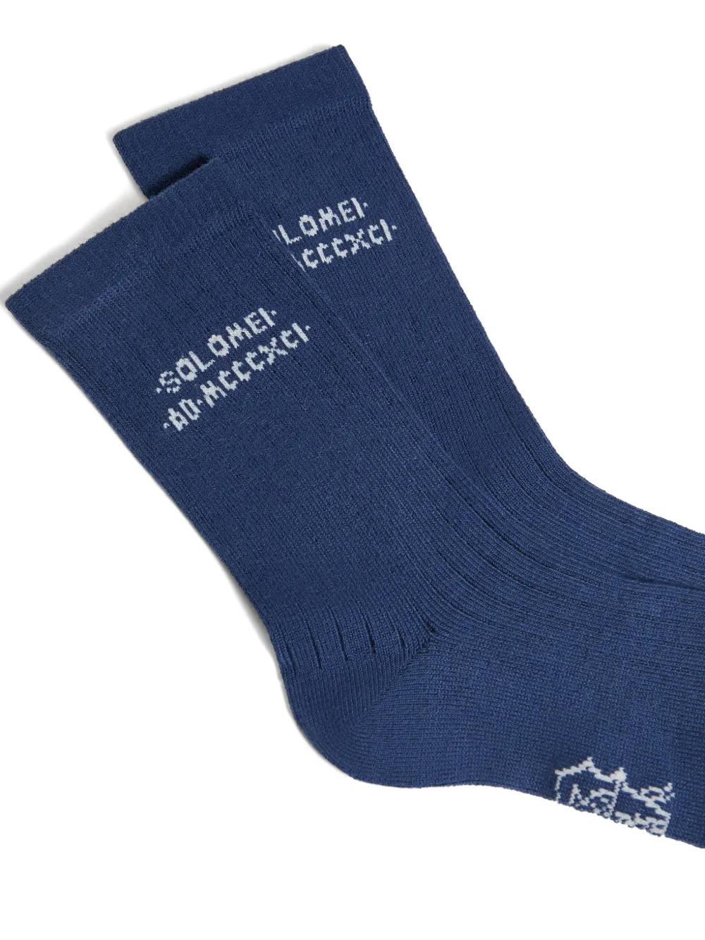 Cotton Knit Socks With Intarsia
