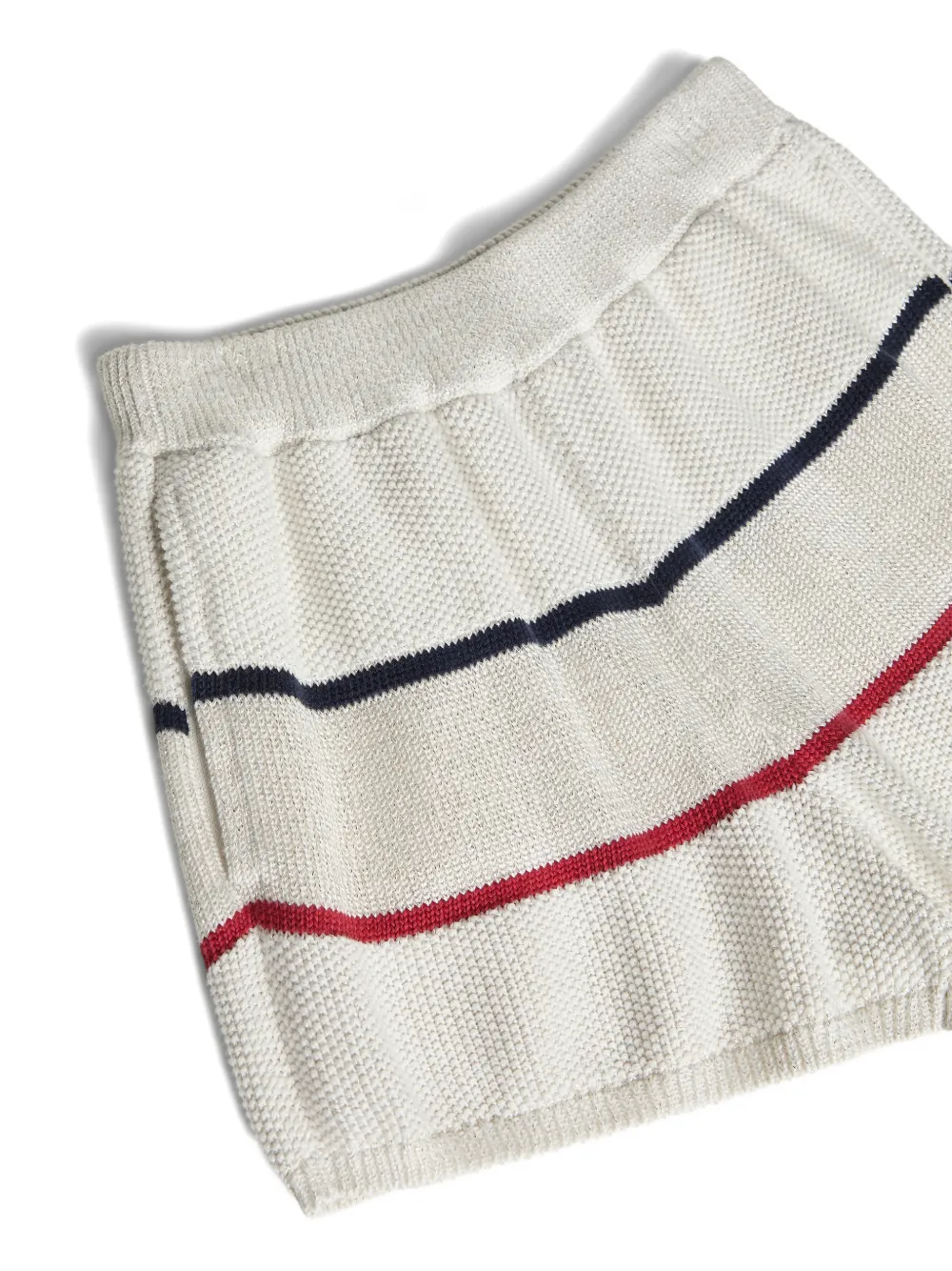 Textured Stripe Knit Shorts
