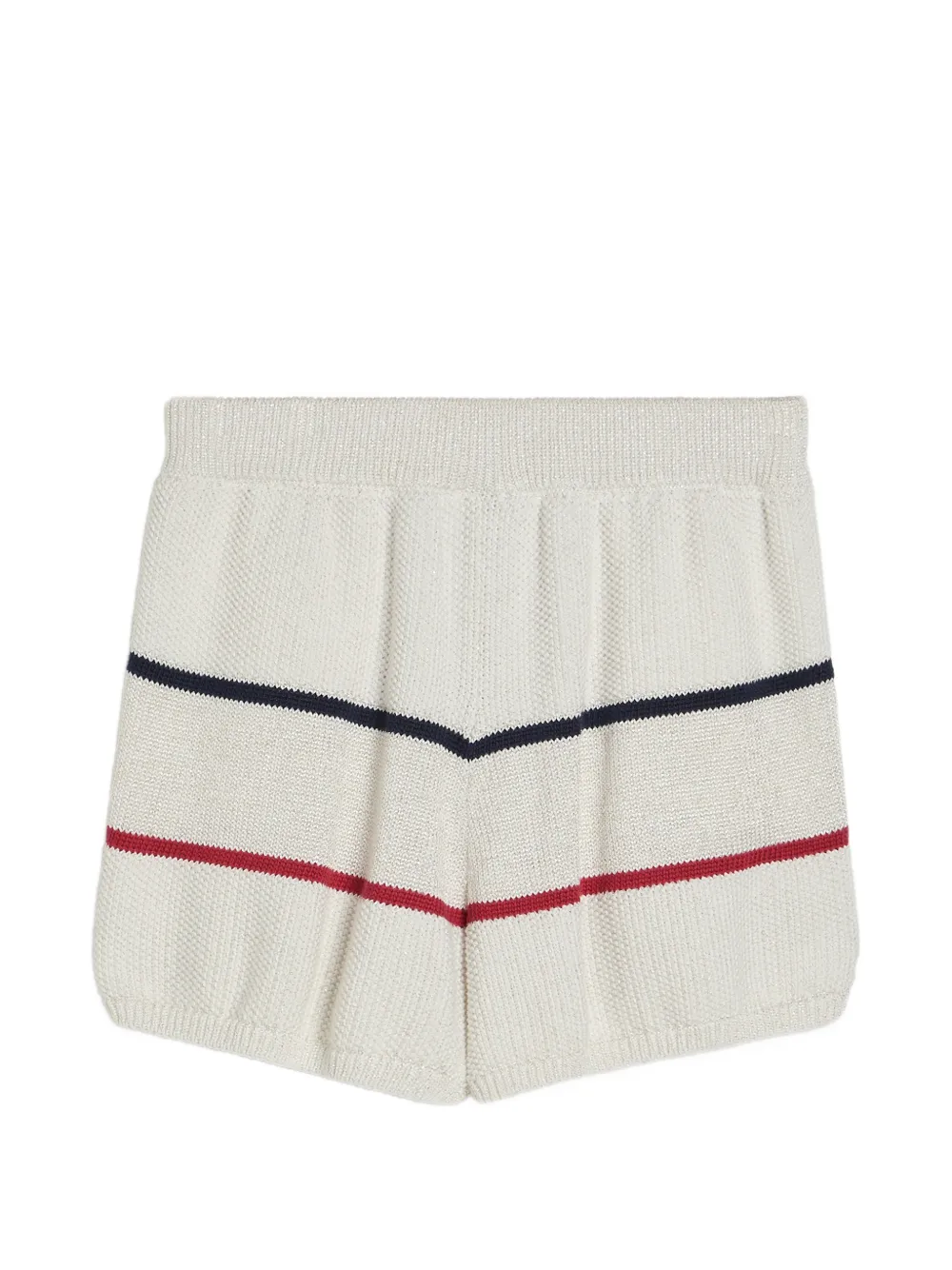 Textured Stripe Knit Shorts