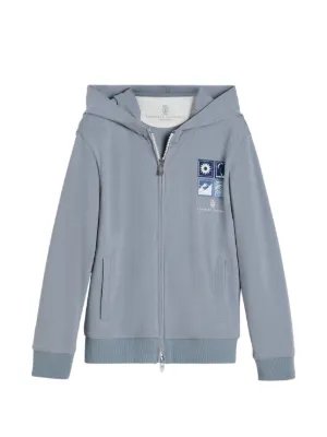 Gucci Kids Interlocking G-print zipped-up Hoodie | Pink | FARFETCH