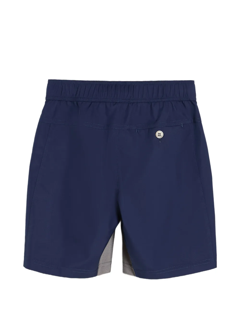  Brunello Cucinelli Kids Nylon Bermuda Shorts With Logo - Blue 
