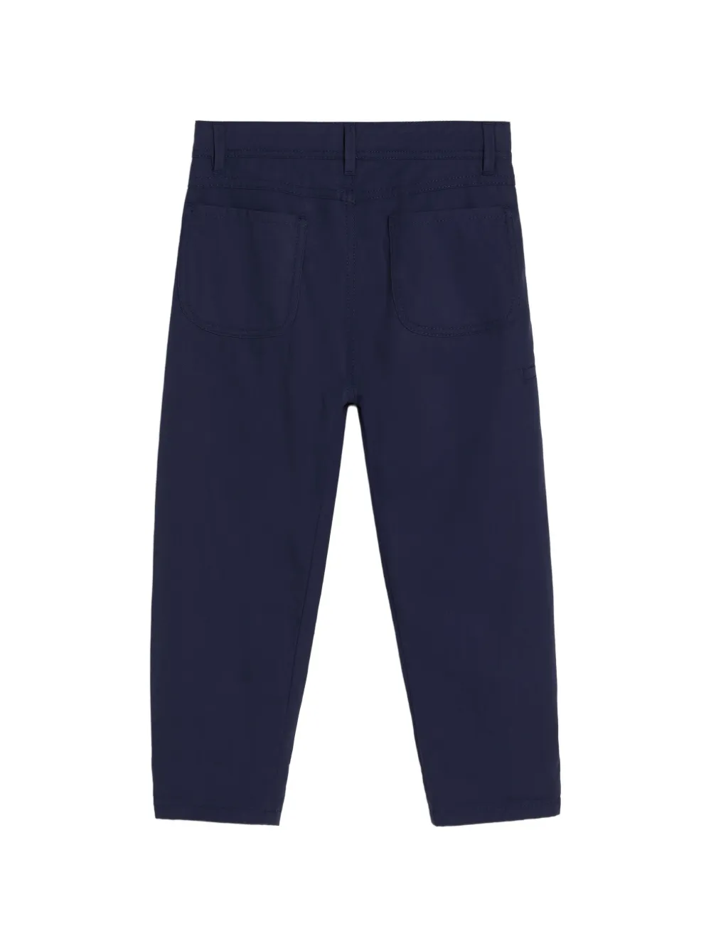 Brunello Cucinelli Kids Batavia katoenen crêpe ergonomische broek Blauw