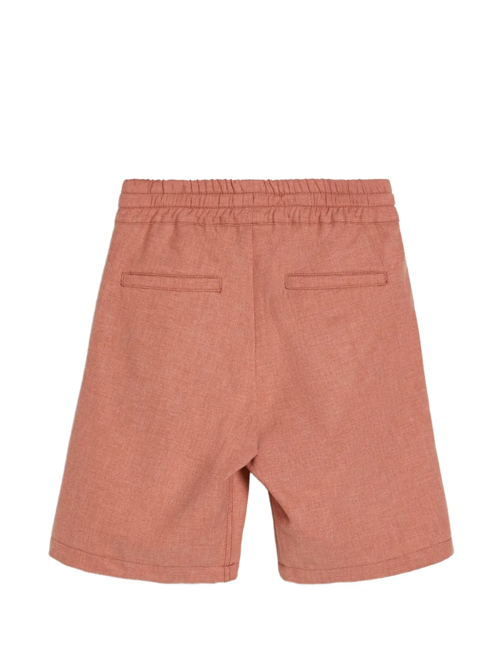 Brunello Cucinelli Kids Mouliné bermuda shorts met trekkoord Oranje