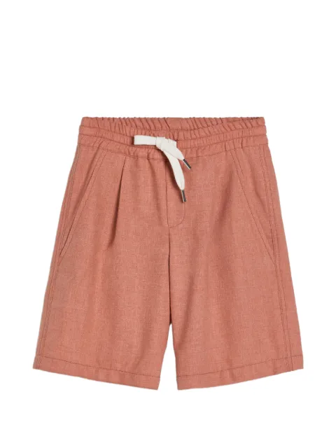 Brunello Cucinelli Kids mouliné drawstring bermuda shorts