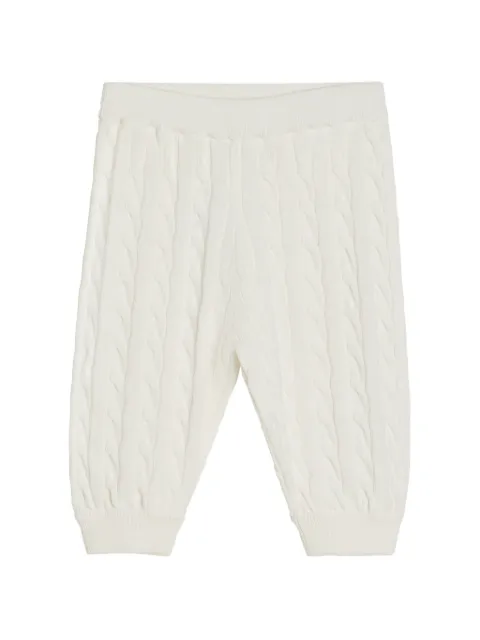 Brunello Cucinelli Kids pantalon Baby Bernie en maille de coton torsadée