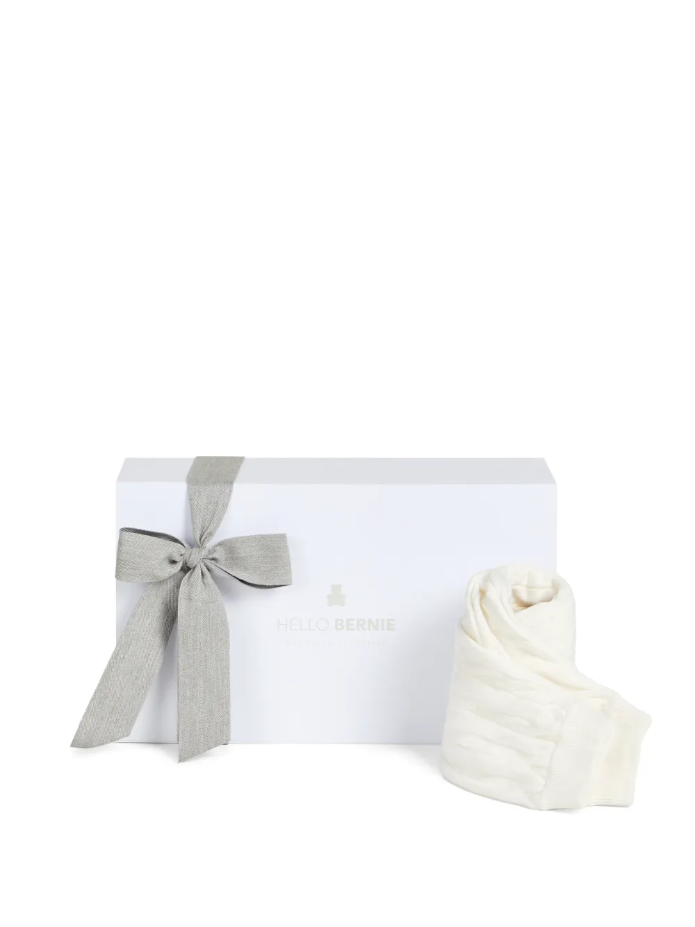 Brunello Cucinelli Kids Katoenen kabelgebreide Baby Bernie broek Wit