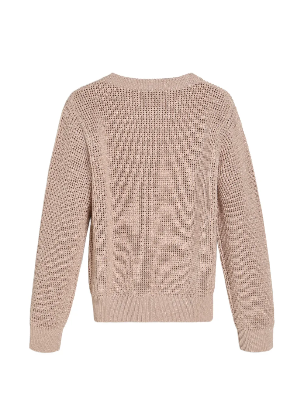  Brunello Cucinelli Kids Ribbed Net Sweater - Pink 