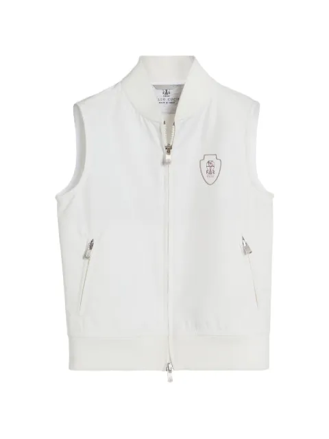 Brunello Cucinelli Kids nylon vest with logo