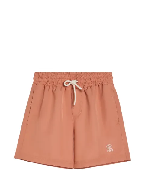 Brunello Cucinelli Kids nylon swim shorts with logo