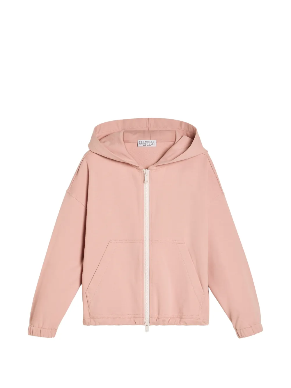 Brunello Cucinelli Kids zip-up hoodie - Rosa