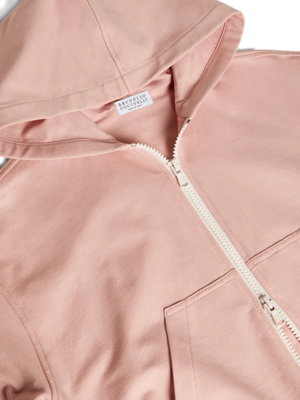  Brunello Cucinelli Kids Zip-up Hoodie - Pink 