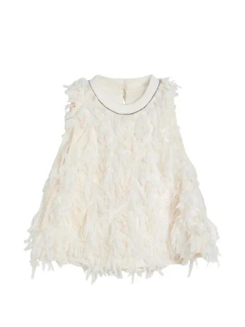 Brunello Cucinelli Kids fuzzy top