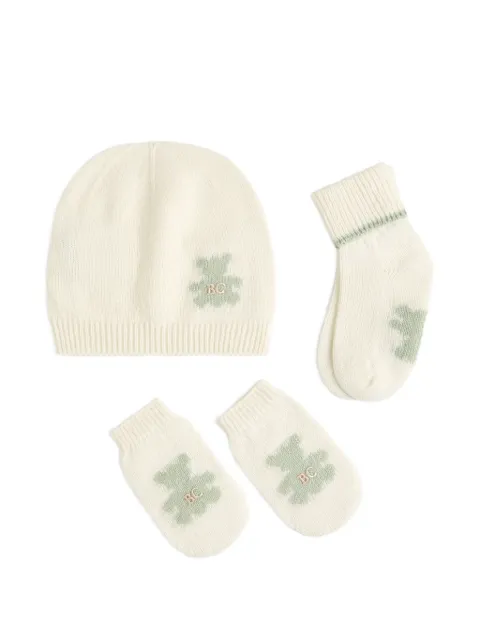 Brunello Cucinelli Kids cashmere knit Baby Bernie beanie, gloves and socks set