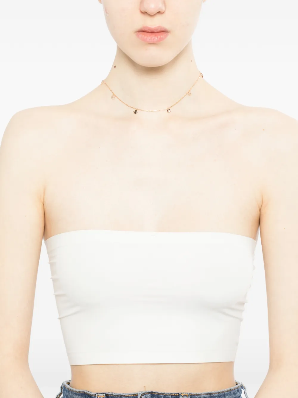  Tory Burch Forget Me Not Necklace - Gold 