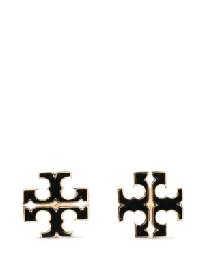 Tory Burch ロゴ ピアス | ブラック | FARFETCH JP