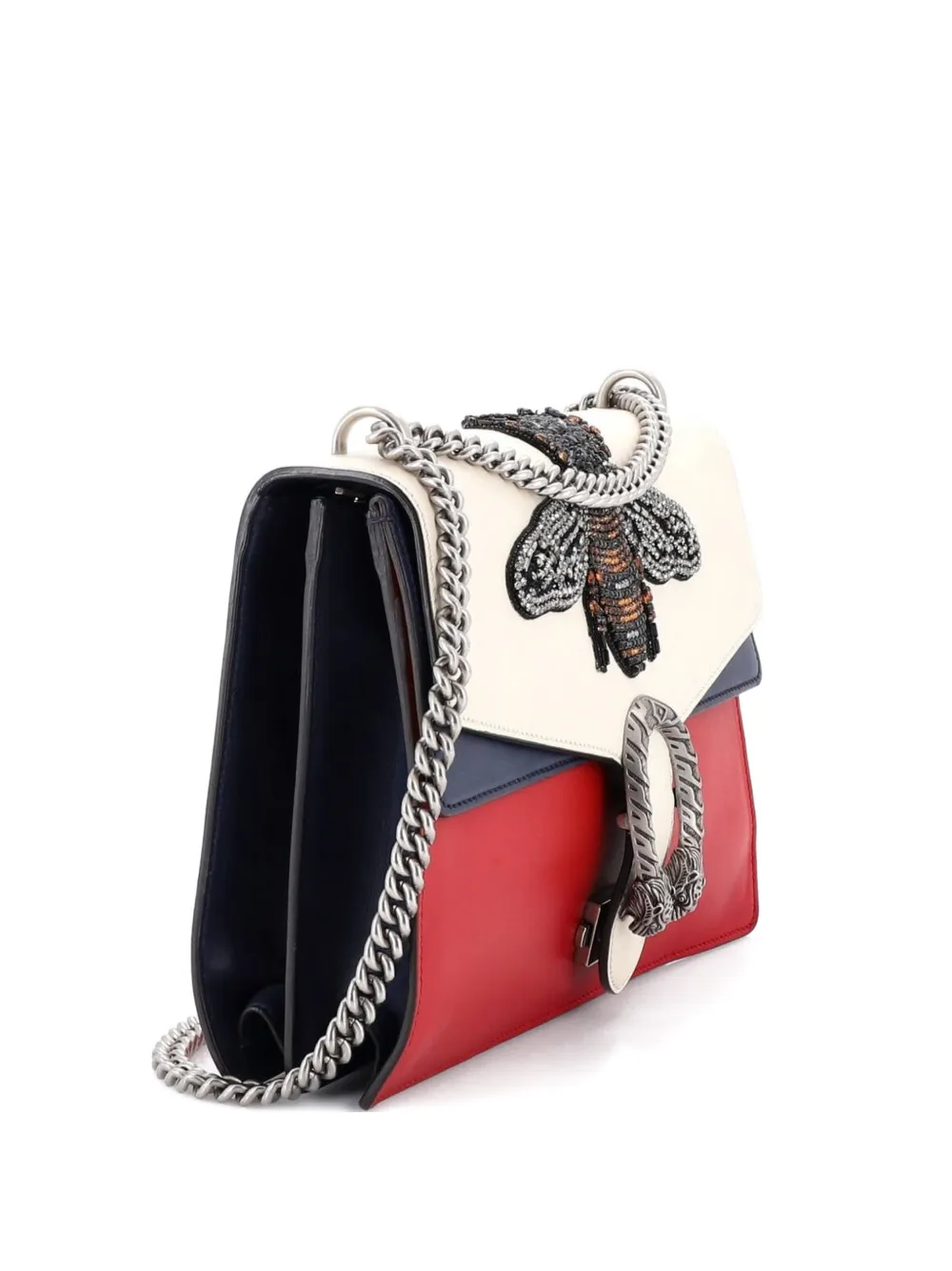 Gucci Pre-Owned Dionysus Bag Embellished Leather Medium shoulder bag - Blu