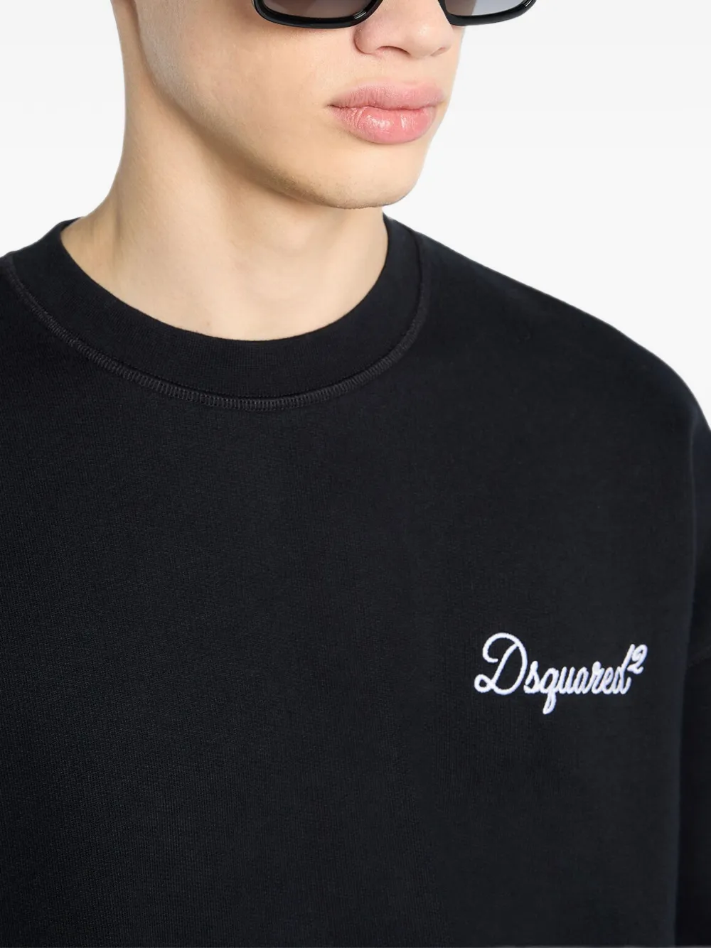 DSQUARED2 Ruimvallende sweater Zwart