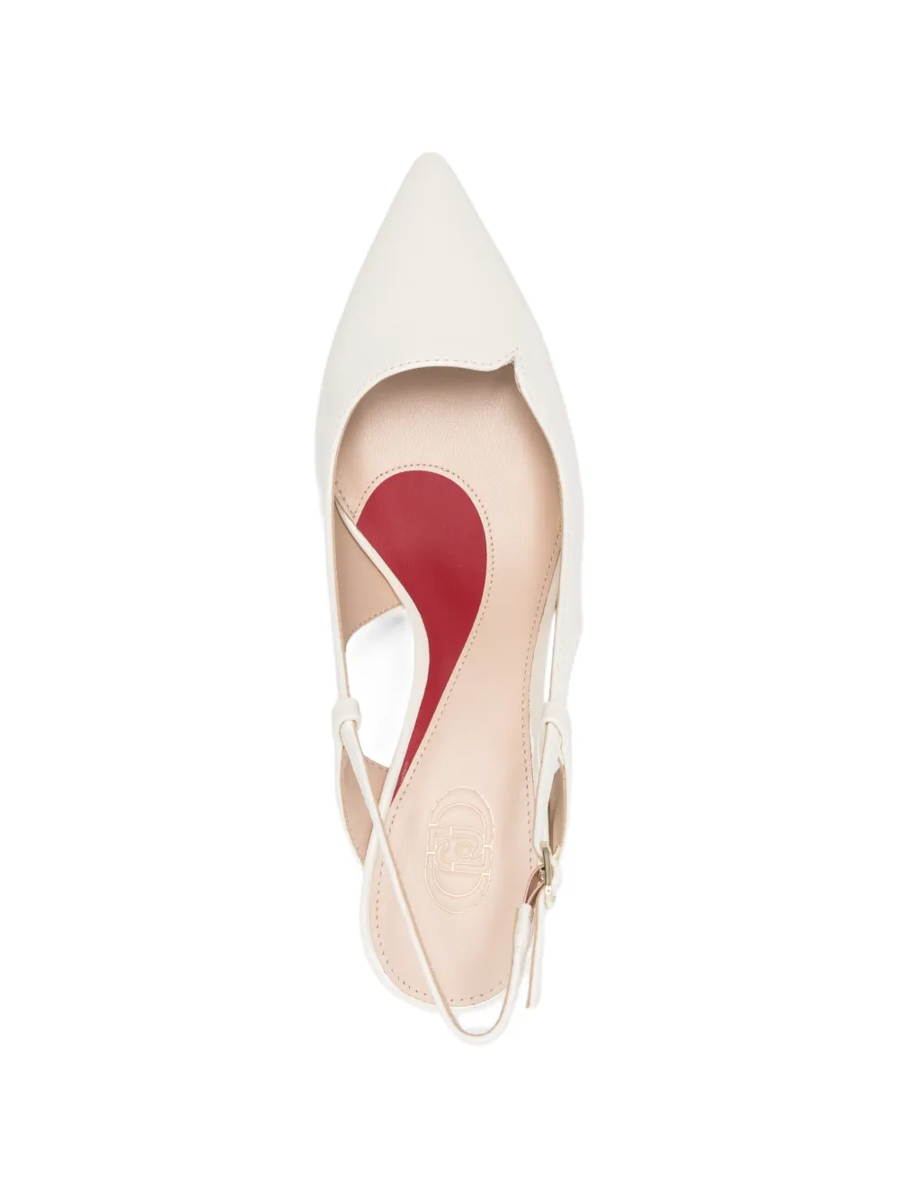 LIU JO Lakleren slingbacks pumps Beige