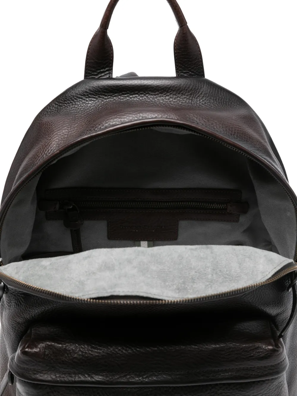 Officine Creative Pack rugzak van bewerkt leer Bruin