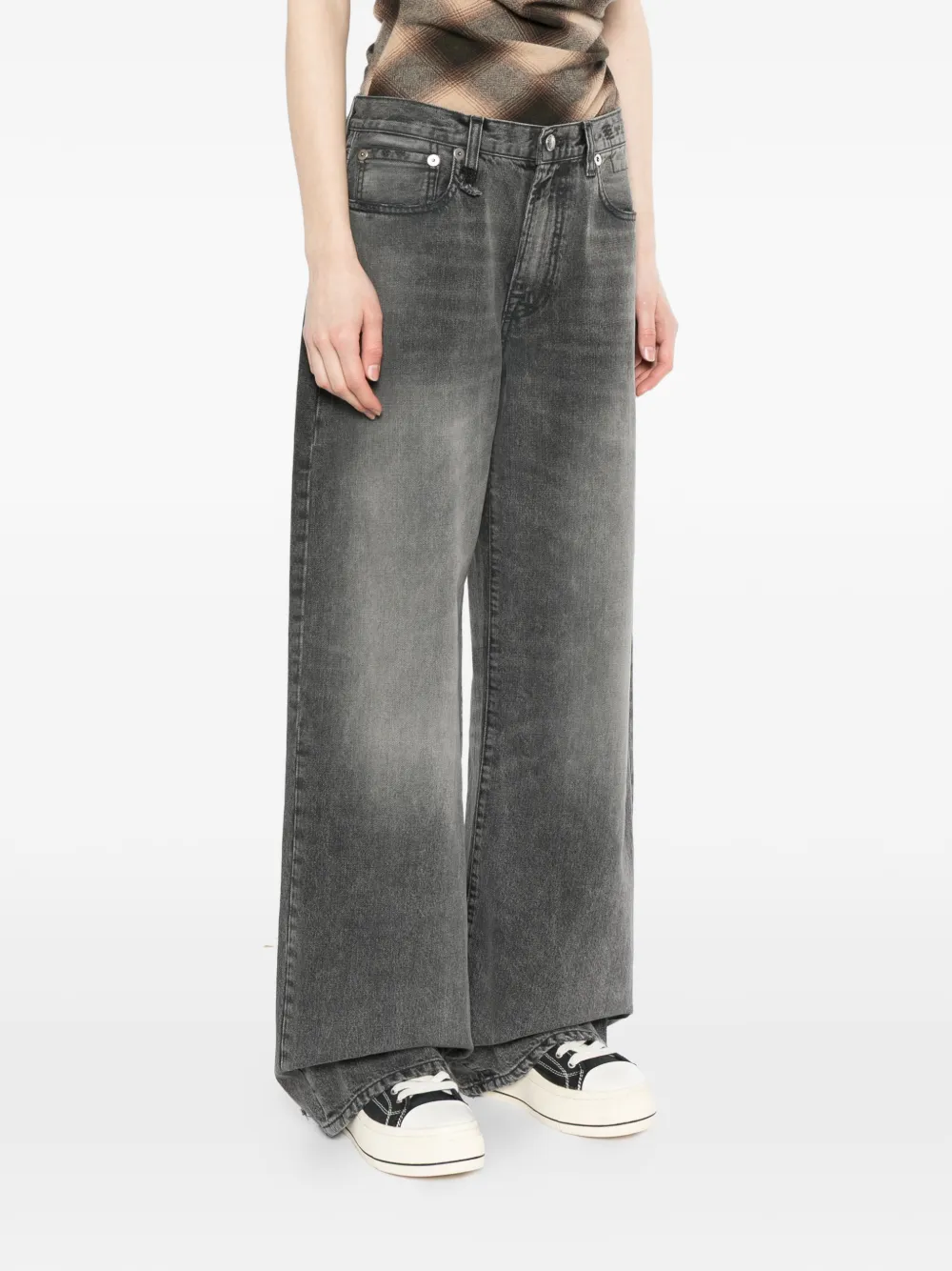R13 D'arcy jeans Grijs