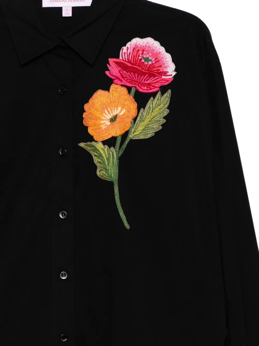 Carolina Herrera Annie blouse Zwart