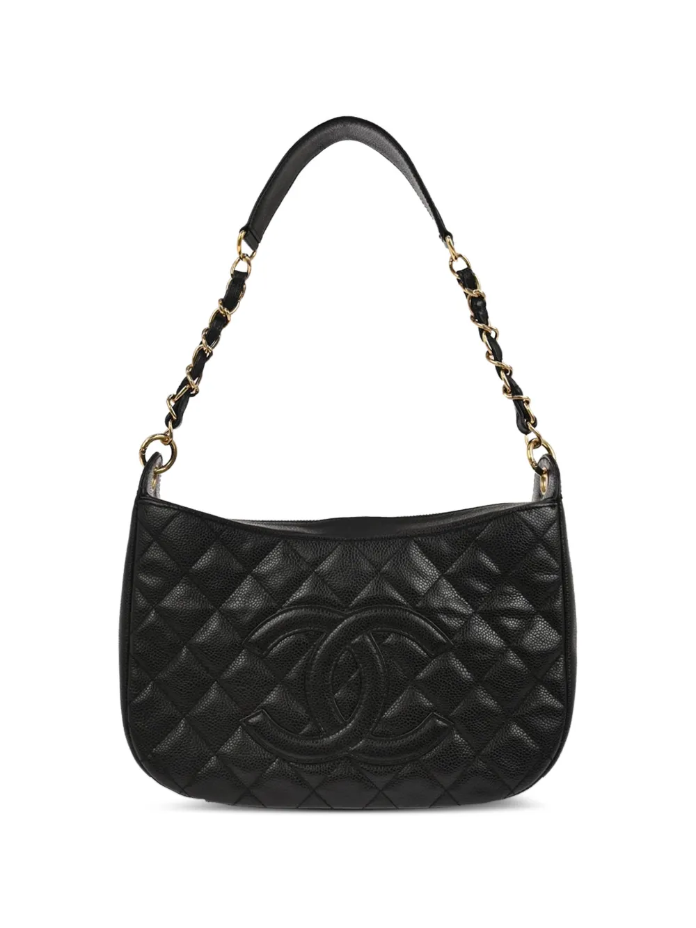 CHANEL Pre-Owned 2003-2004 caviar-leather shoulder bag - Nero