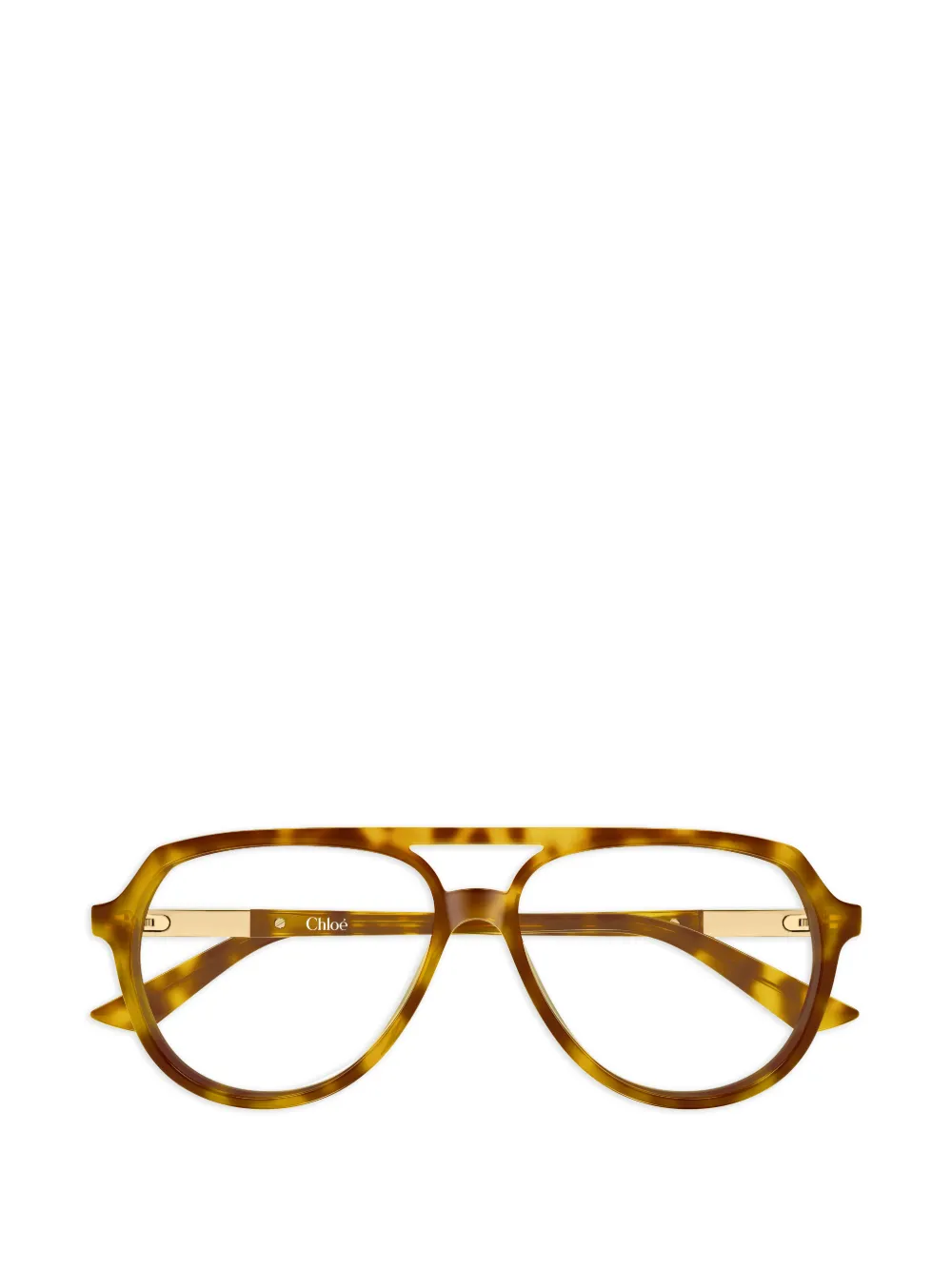 Chloé Eyewear pilot-frame glasses - Marrone
