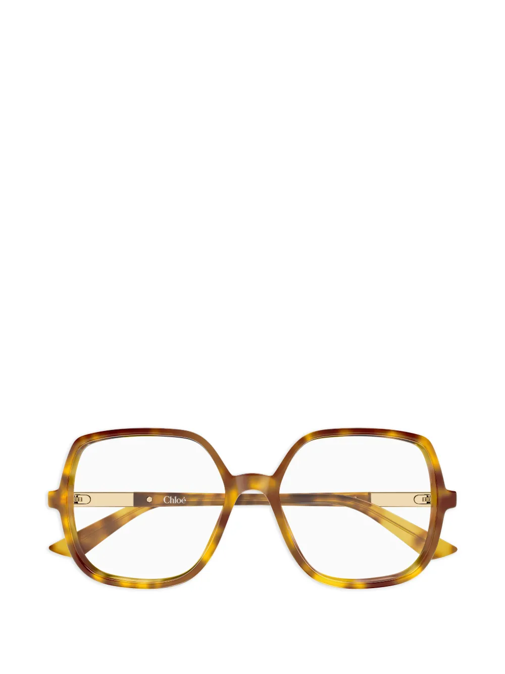 Chloé Eyewear oversized-frame glasses - Marrone