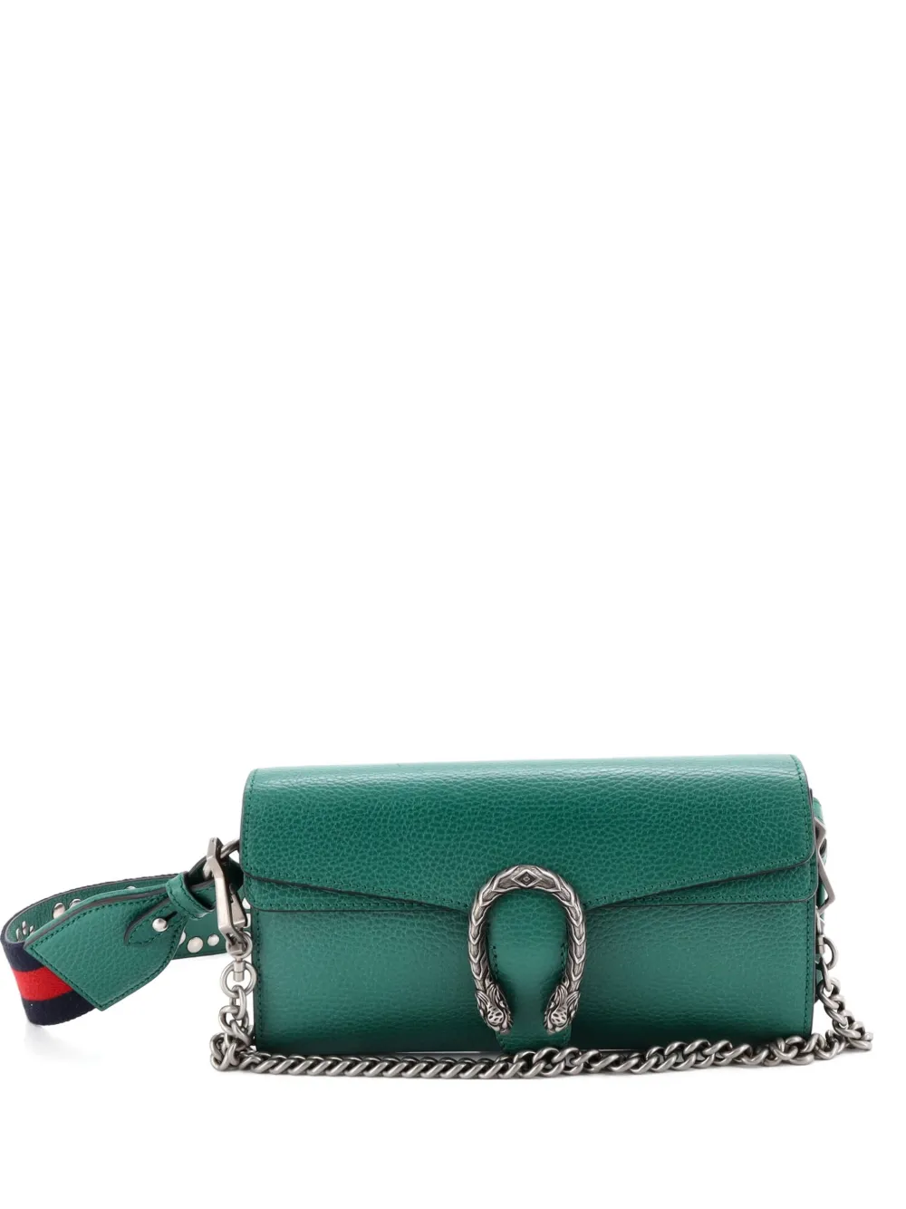 Gucci Pre-Owned Dionysus East-West Flap Bag Leather Small shoulder bag - Verde