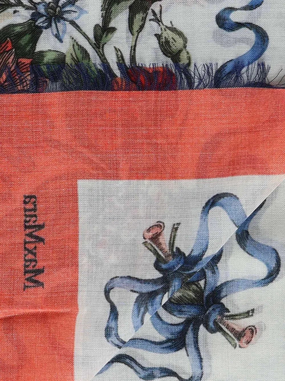  Max Mara Patterned Fringed Scarf - Neutrals 