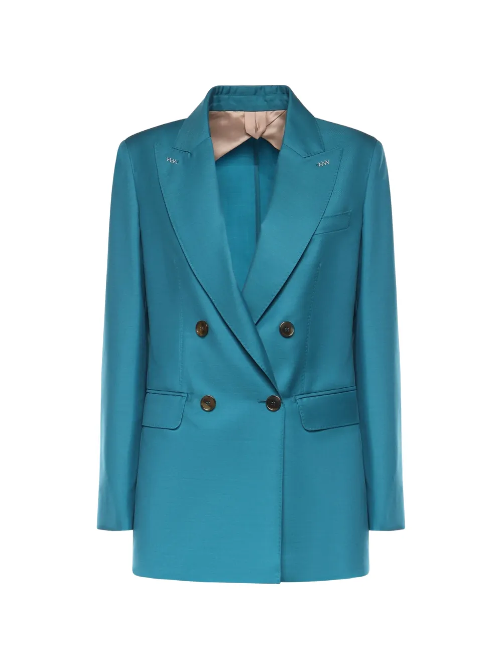 Max Mara buttoned double-breasted blazer - Blau