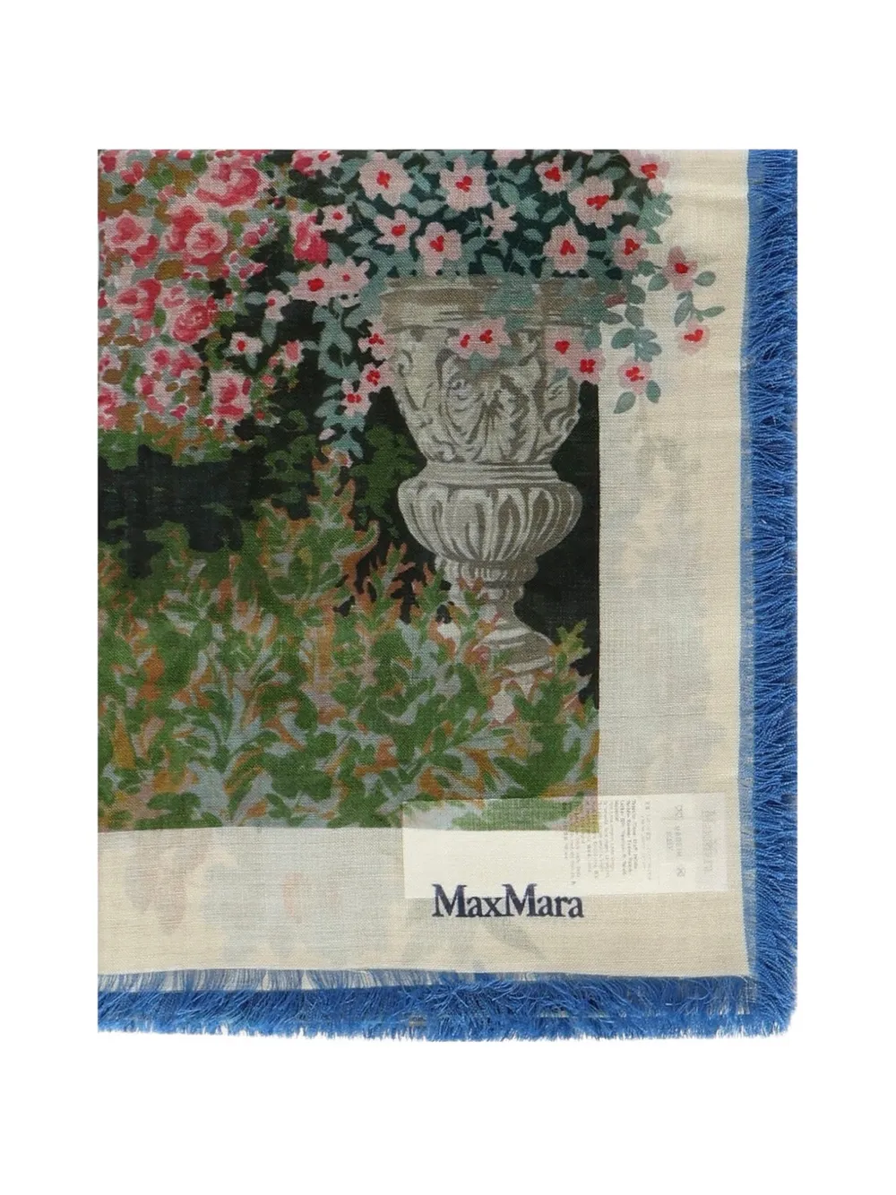 Max Mara Foulard a fiori - Toni neutri