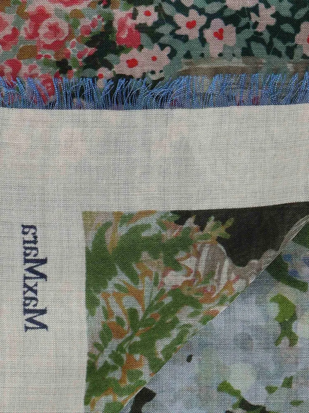 Max Mara Sjaal met bloemenprint Beige