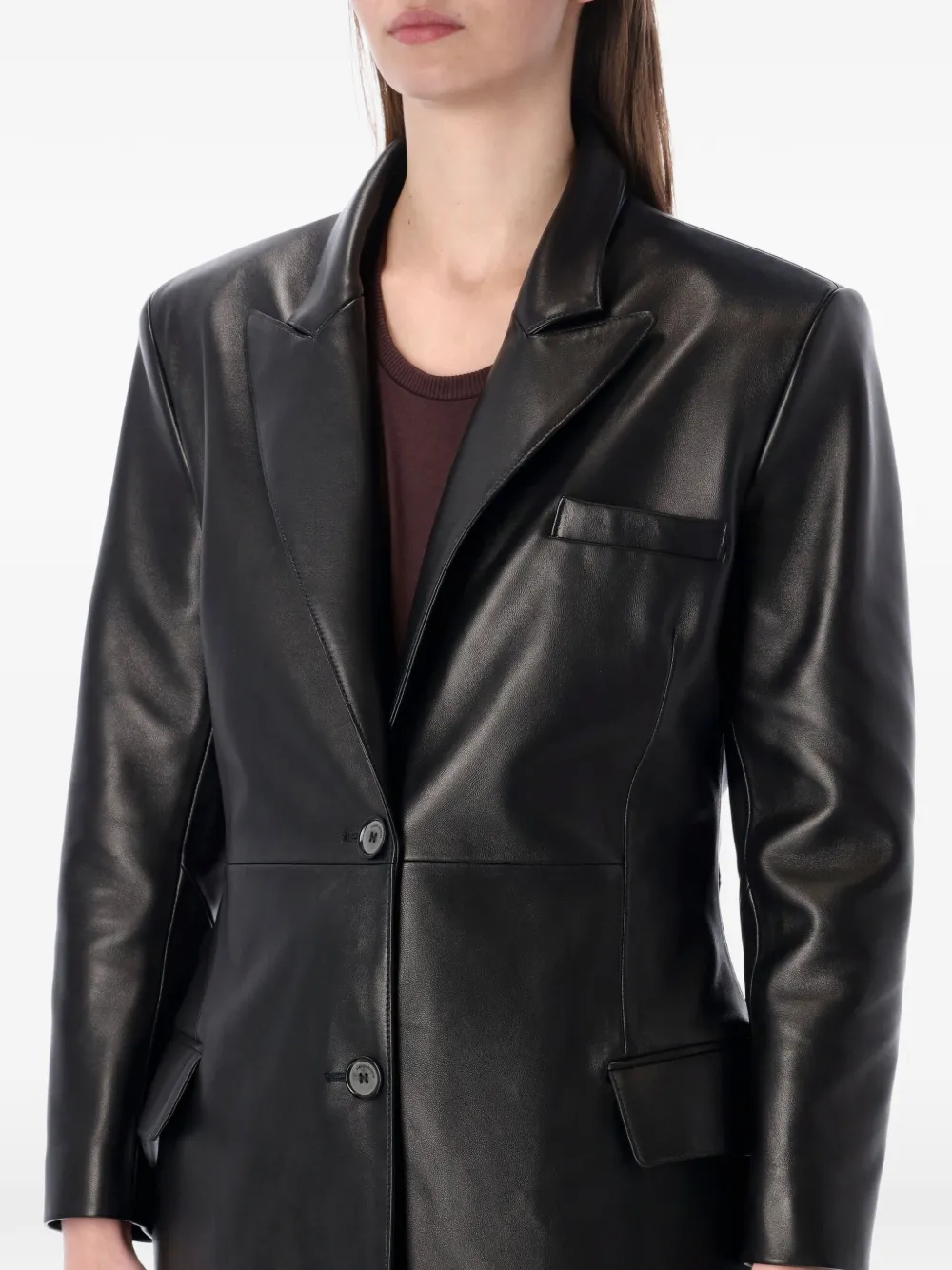  Magda Butrym Single-breasted Coat - Black 
