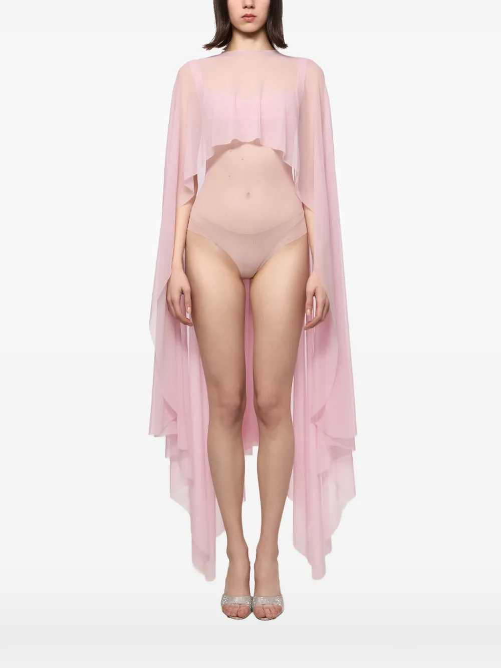 Atu Body Couture ruffled cape - Rosa