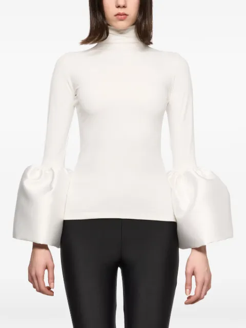 Atu Body Couture high-neck bell-sleeve top