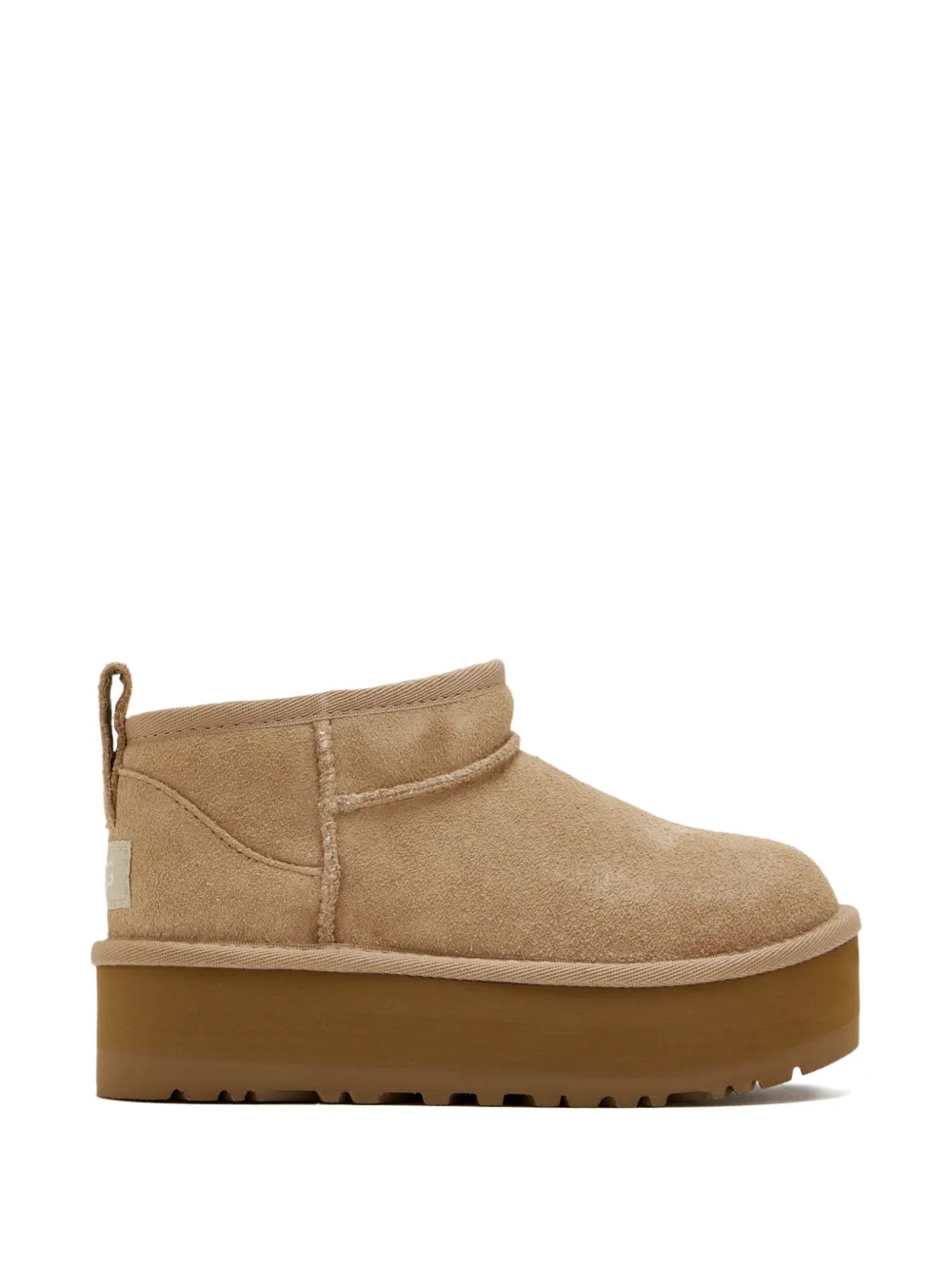 UGG Kids Classic Ultra Mini laarzen met plateauzool Beige