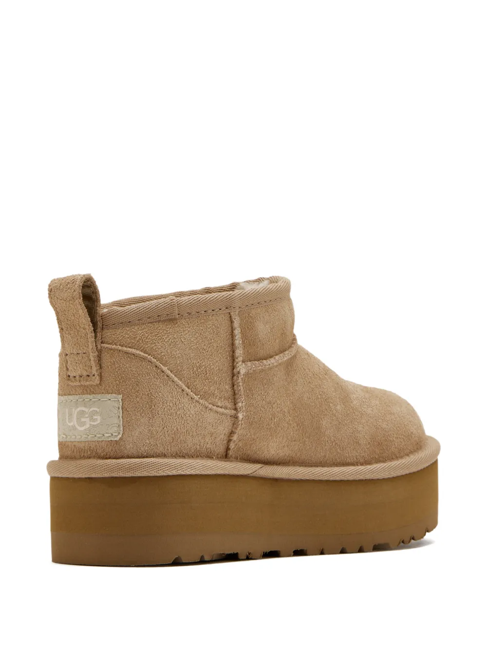 UGG Kids Classic Ultra Mini laarzen met plateauzool Beige