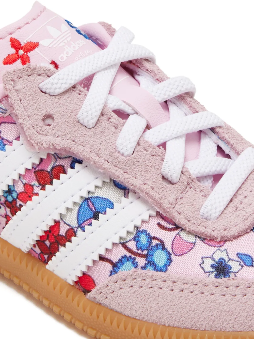 adidas Kids x Liberty London Samba OG gestreepte sneakers met bloemenprint Roze