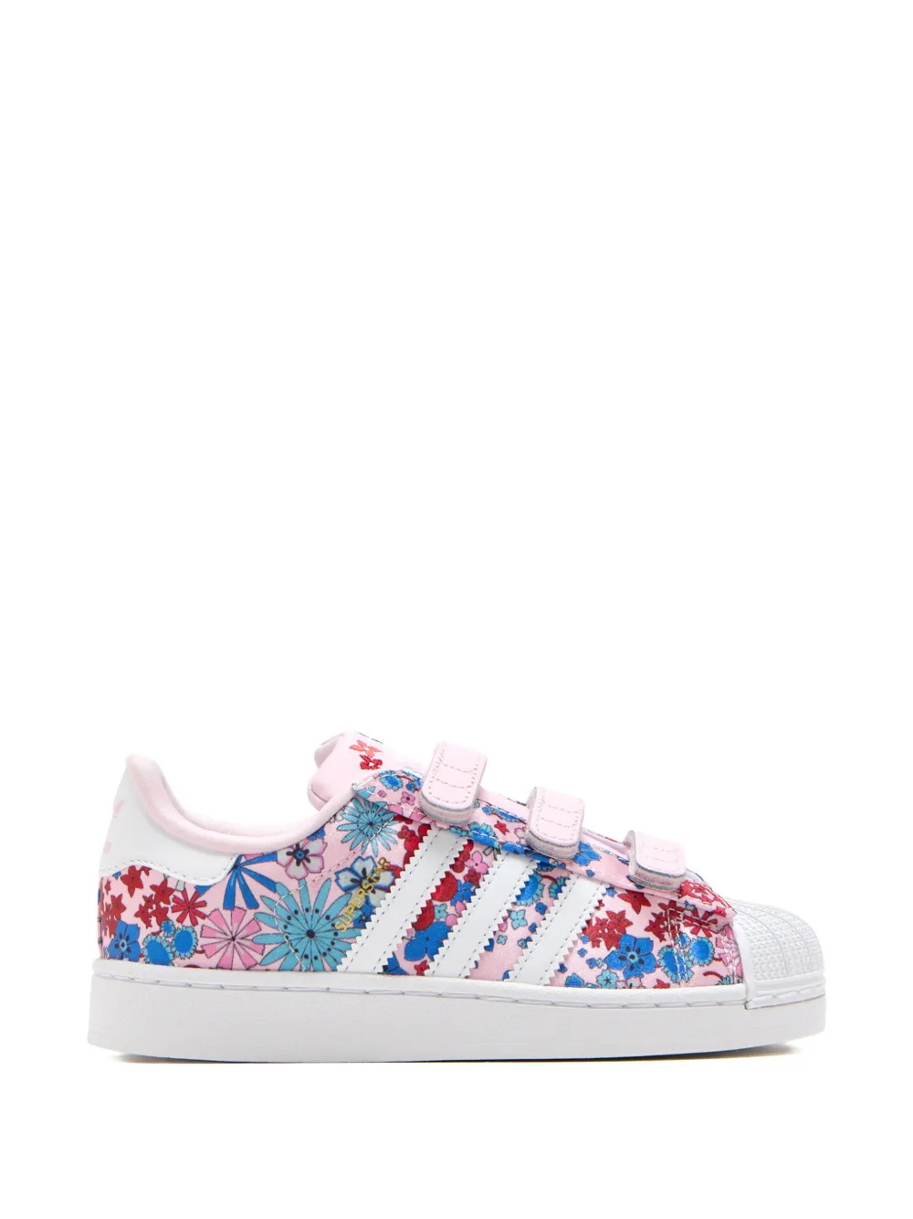 adidas Kids Superstar sneakers met bloemenpatroon Roze