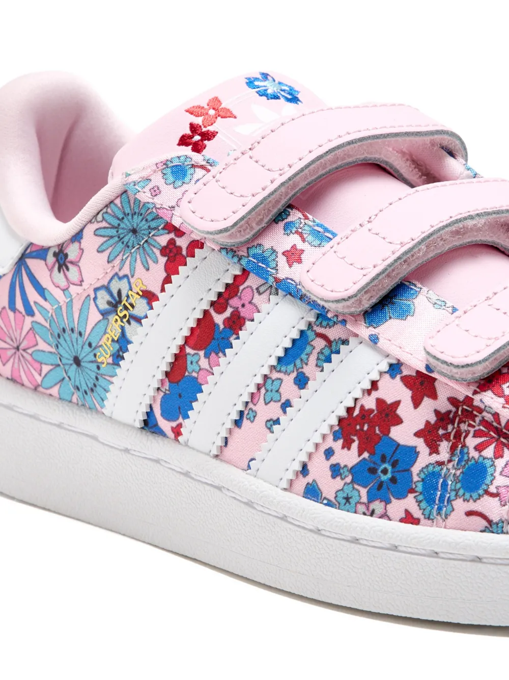 adidas Kids Superstar sneakers met bloemenpatroon Roze