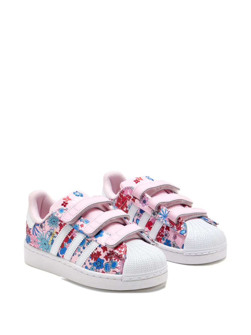 adidas Kids Superstar floral-pattern sneakers - Rosa