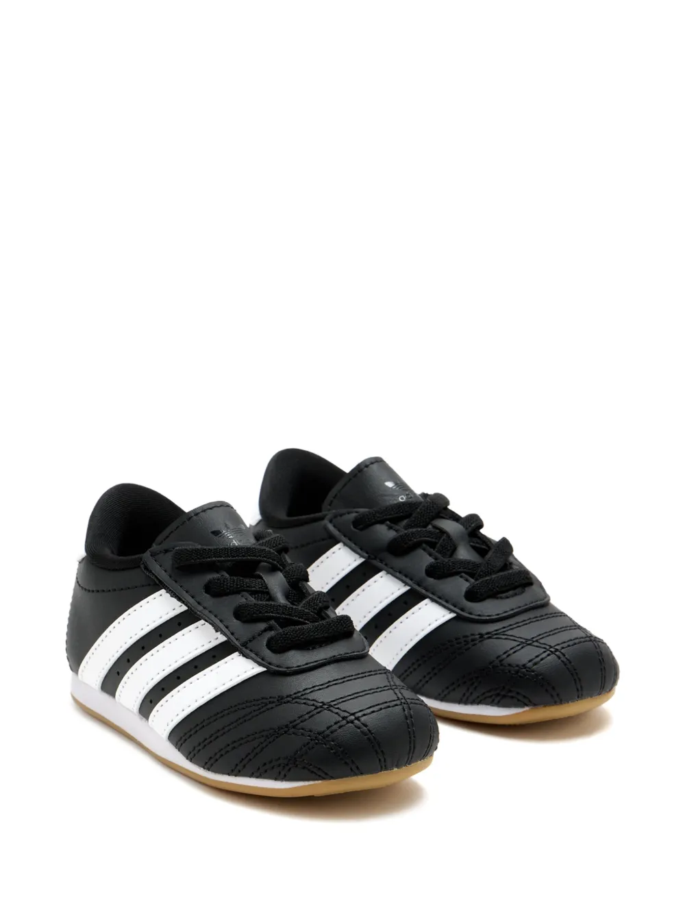 adidas Kids striped lace-up sneakers - Nero
