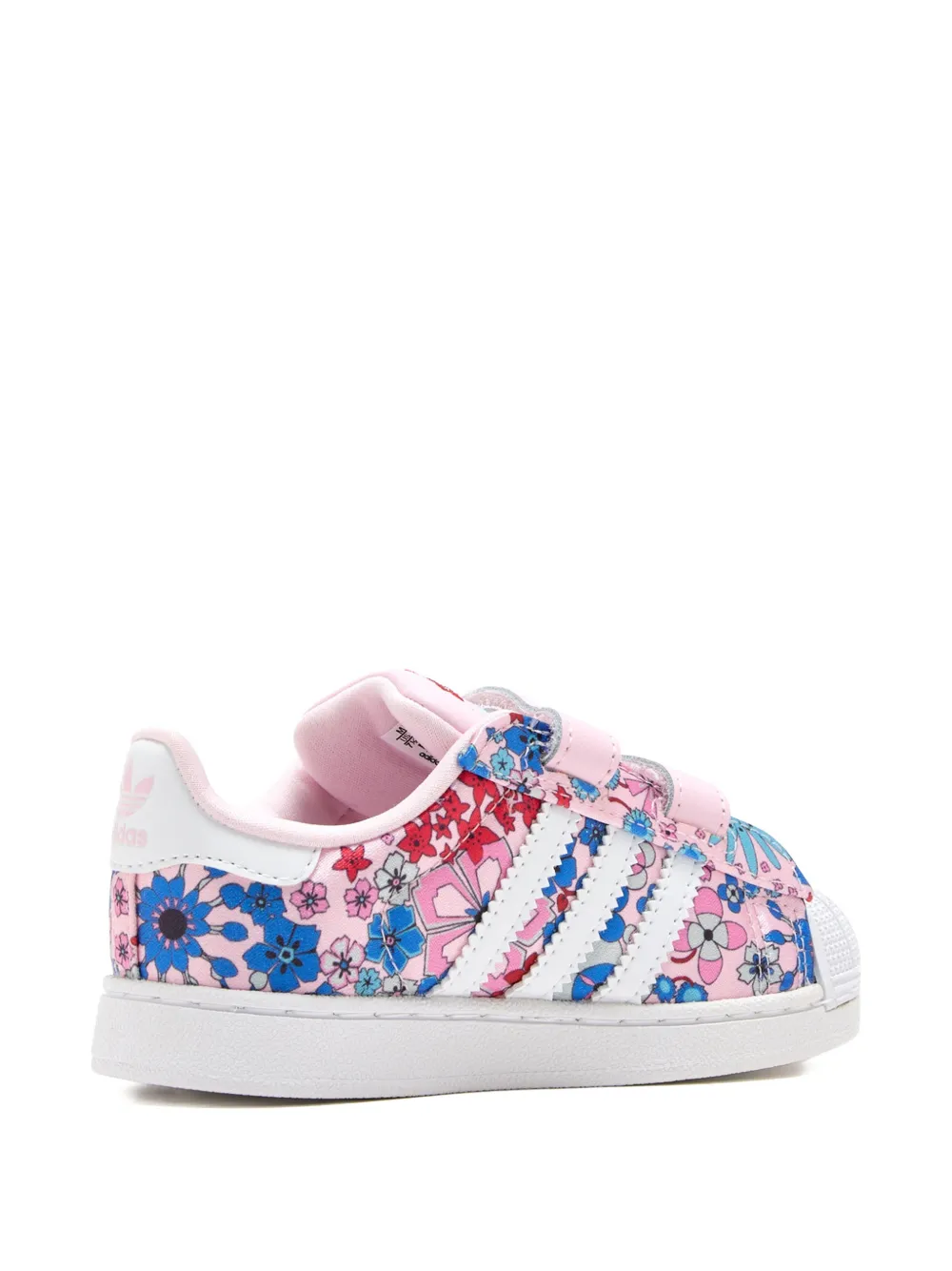 adidas Kids Superstar sneakers met bloemenpatroon Roze