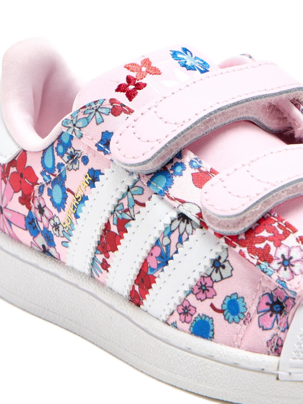 adidas Kids Superstar sneakers met bloemenpatroon Roze