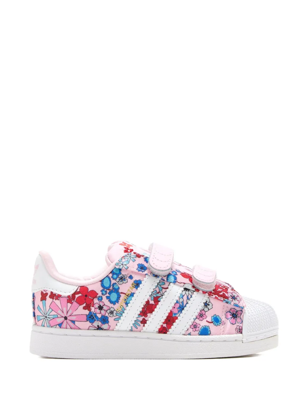 adidas Kids Superstar sneakers met bloemenpatroon Roze