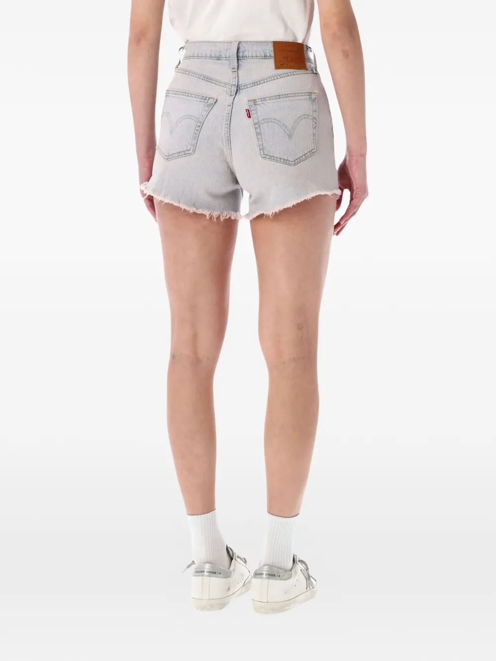  Levi's 501® Curve Frayed Shorts - Blue 
